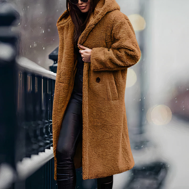 Weiche Fleecejacke mit Kapuze für Damen – Eris