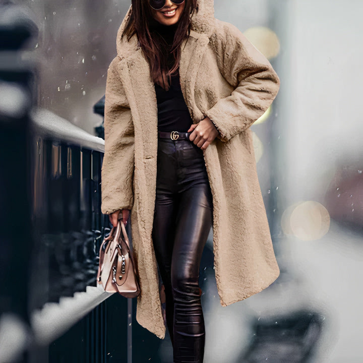 Weiche Fleecejacke mit Kapuze für Damen – Eris