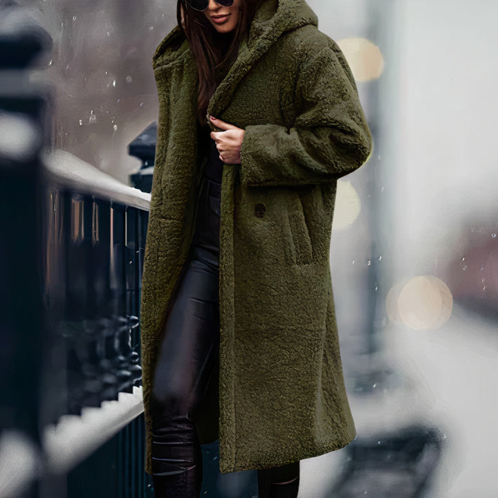 Weiche Fleecejacke mit Kapuze für Damen – Eris