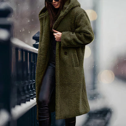 Weiche Fleecejacke mit Kapuze für Damen – Eris