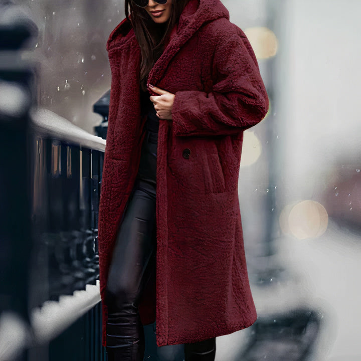 Weiche Fleecejacke mit Kapuze für Damen – Eris