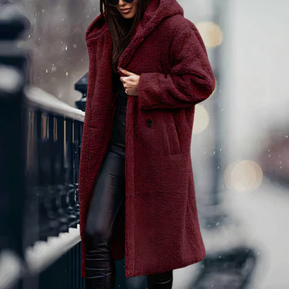 Weiche Fleecejacke mit Kapuze für Damen – Eris