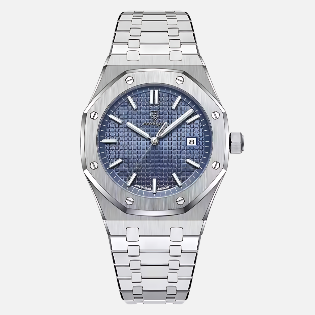 Elegante Herrenuhr aus Edelstahl