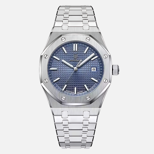 Reloj elegante de acero inoxidable para hombre