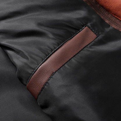 Mucho - Leather Jacket with Hood for Men
