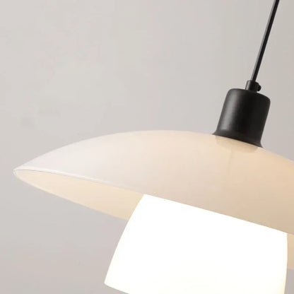 Lámpara colgante japonesa moderna con pantalla de vidrio: elegante y minimalista