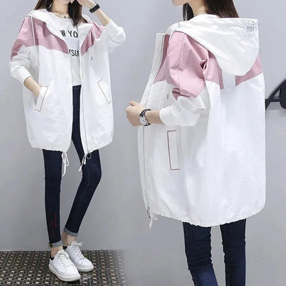 Jasmine | Lightweight Hooded Long Coat for Women