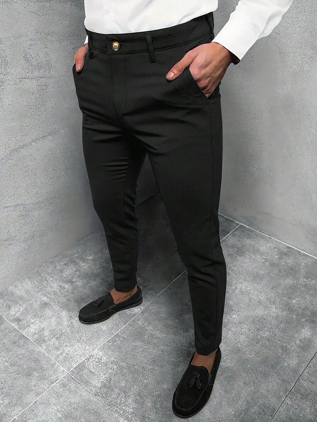 Jasper | Plain-coloured men's trousers for casual business trips