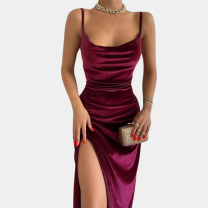 Jeanette | Elegant Long Dress with Split