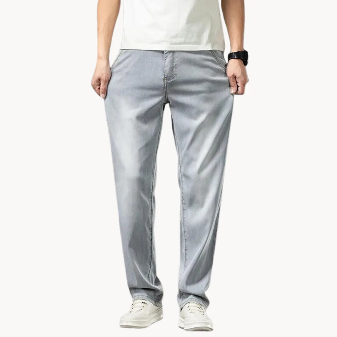 P legend | Jean en denim clair avec coupe droite
