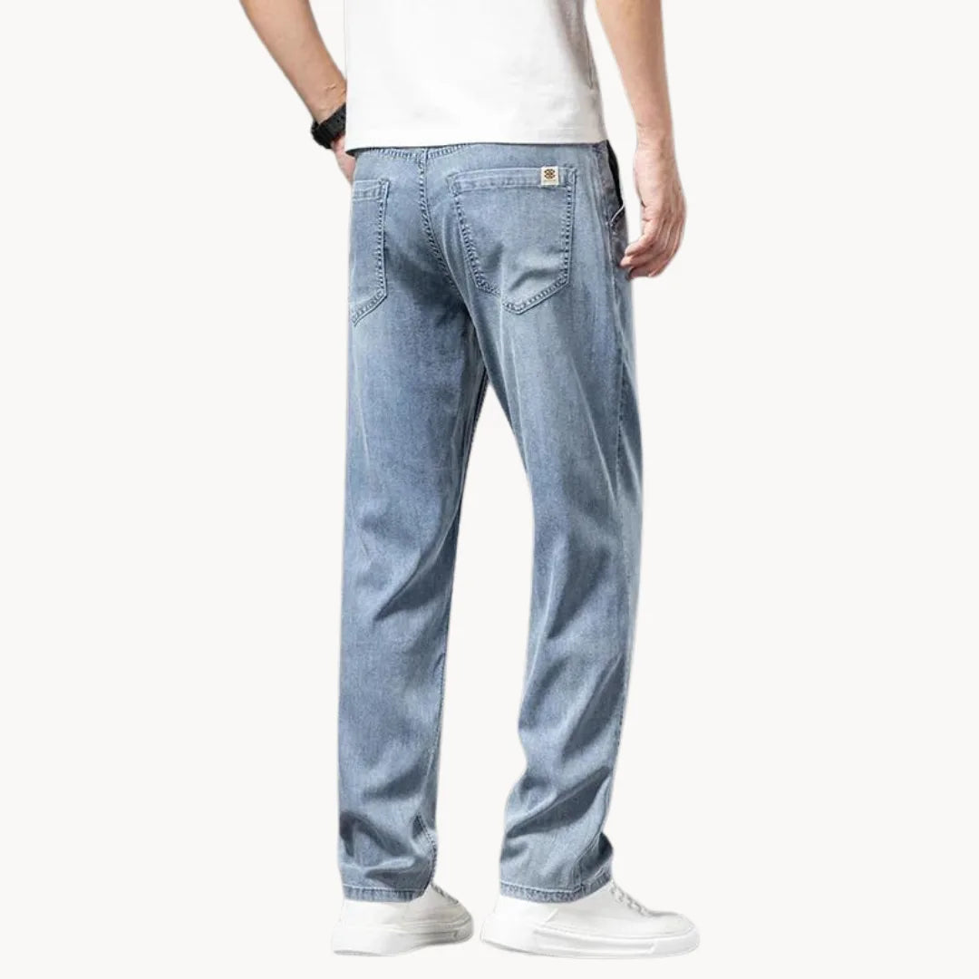 P legend | Jean en denim clair avec coupe droite