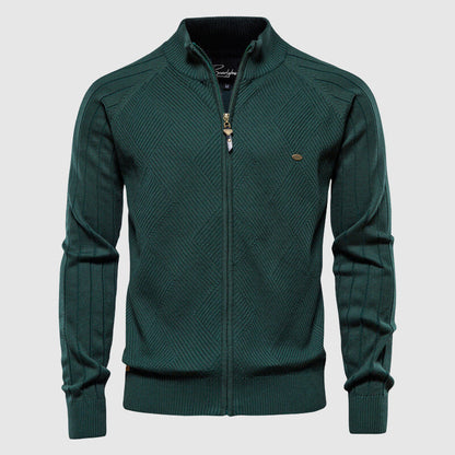 Men's Zip-Up Sweater - Cotton - Zyan