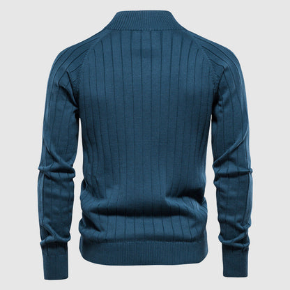 Men's Zip-Up Sweater - Cotton - Zyan