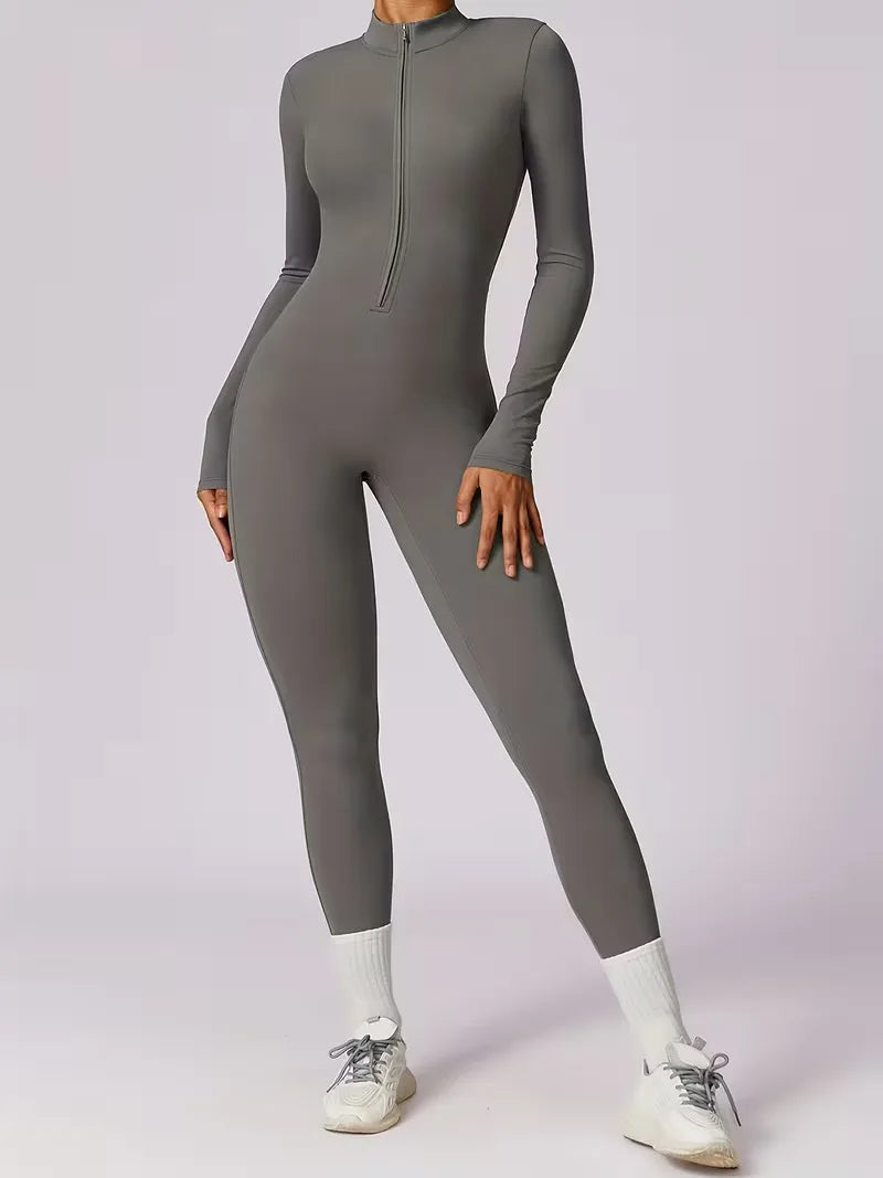 Jumpsuit with Mock Neckline