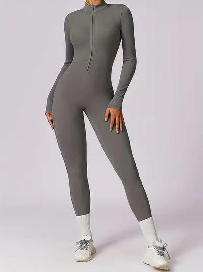 Jumpsuit with Mock Neckline