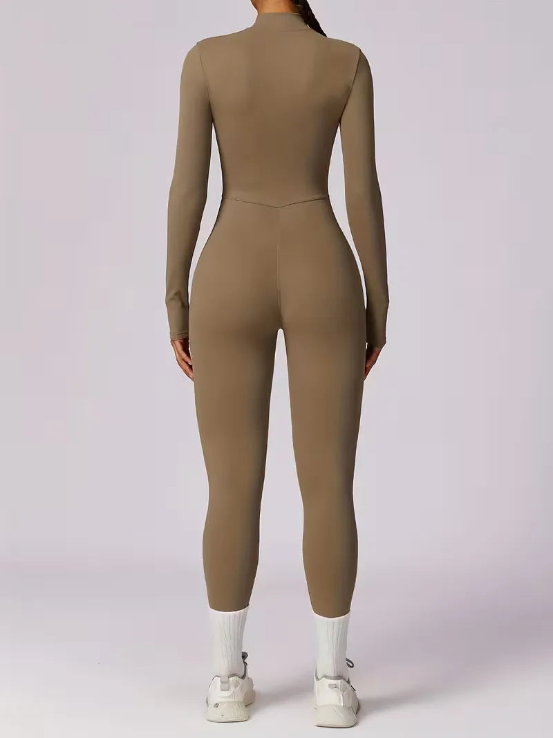 Jumpsuit with Mock Neckline