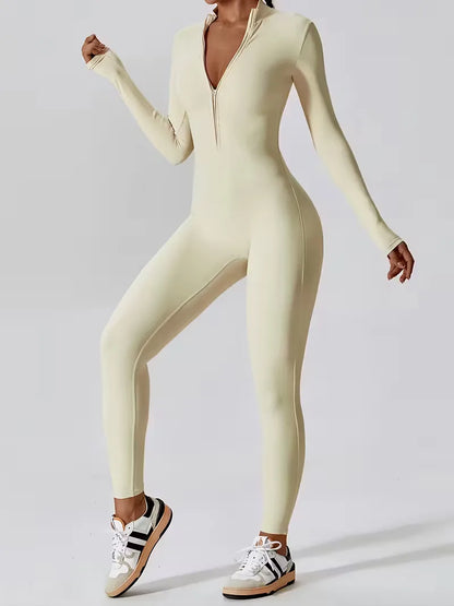 Jumpsuit with Mock Neckline