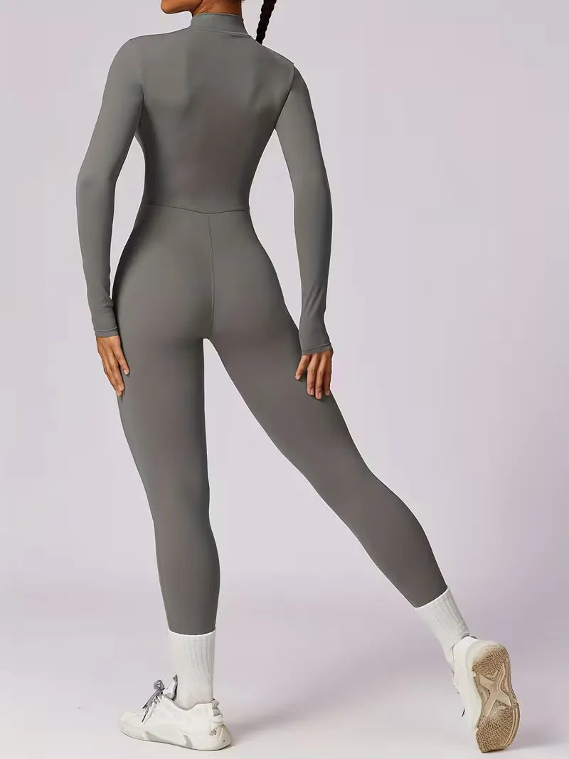 Jumpsuit with Mock Neckline