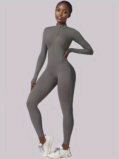 Jumpsuit with Mock Neckline
