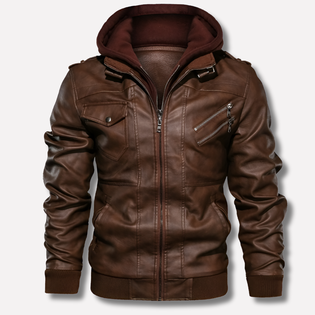 Men's Hoodie Jacket with Multiple Pockets