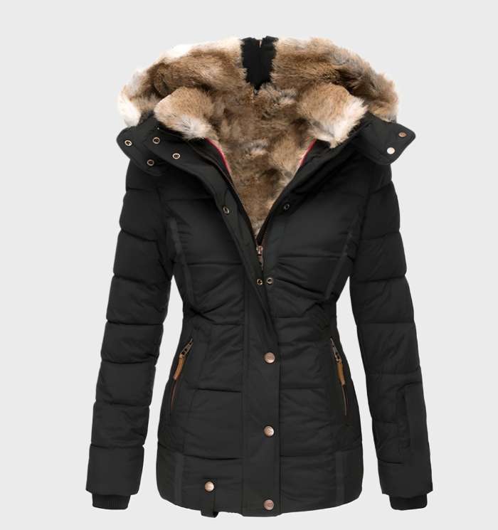 Giacca invernale slim fit spessa e calda con cappuccio - Midea