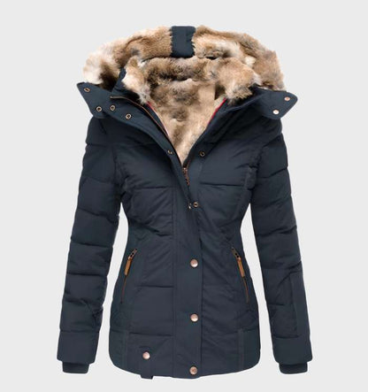 Giacca invernale slim fit spessa e calda con cappuccio - Midea