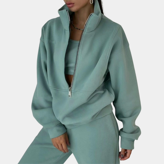 Chándal para mujer con cremallera: comodidad y estilo para días activos