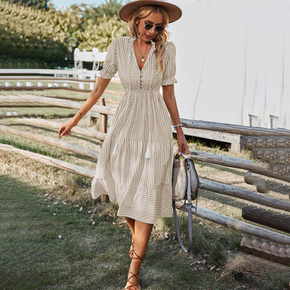 Linda – Striped Summer Dress