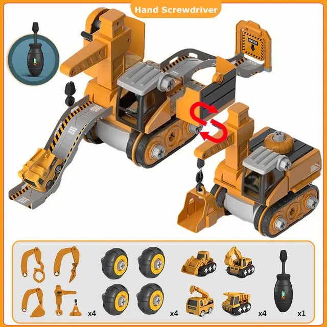 Set di veicoli da cantiere - Educativo e interattivo