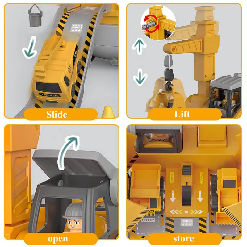 Set di veicoli da cantiere - Educativo e interattivo