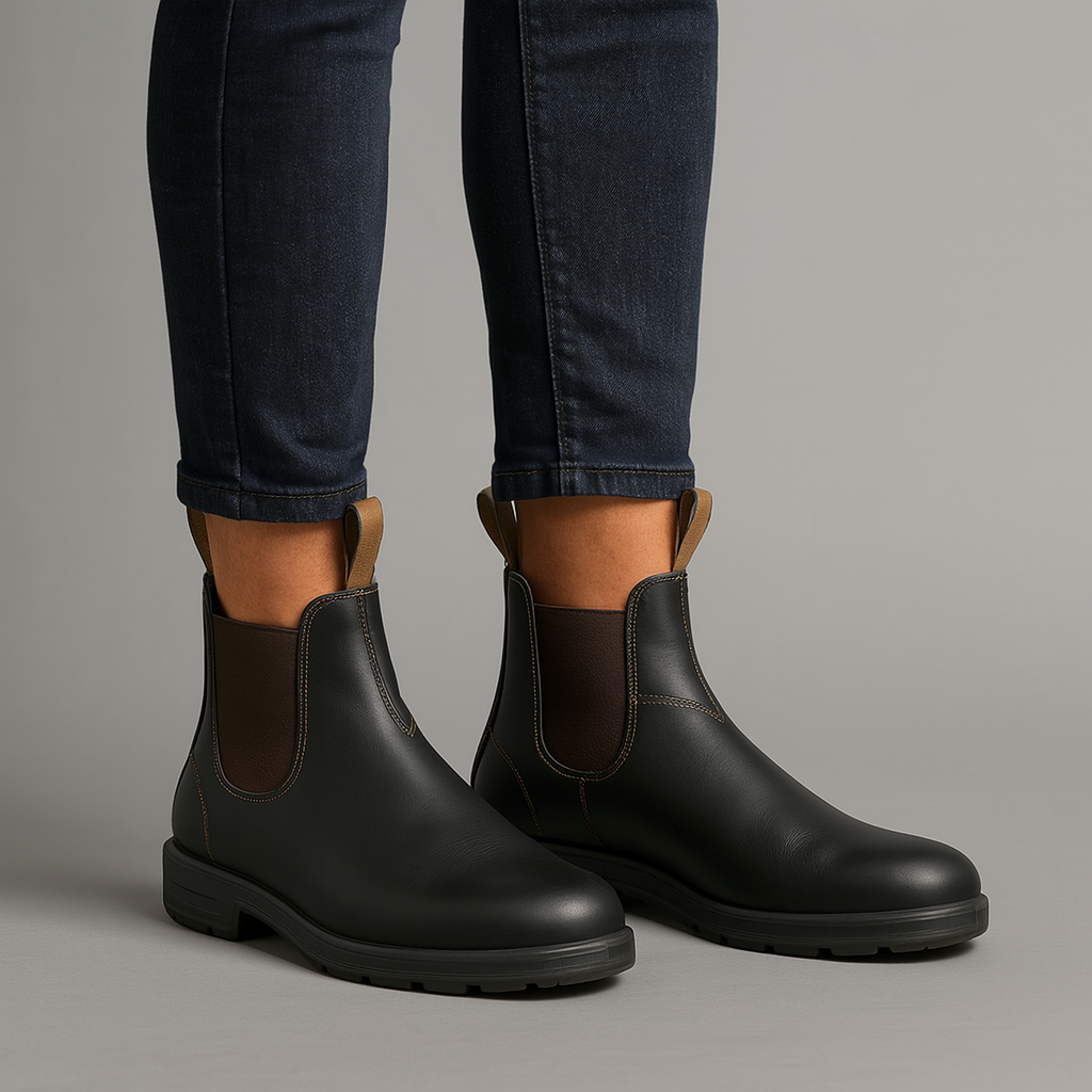 Ladies' Waterproof Chelsea Ankle Boots with Elastic Side Panels