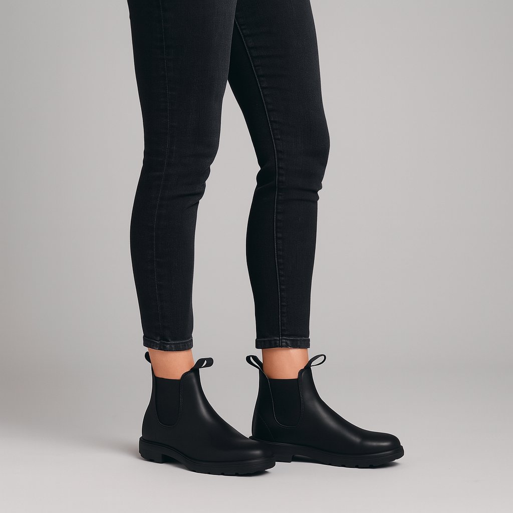 Ladies' Waterproof Chelsea Ankle Boots with Elastic Side Panels