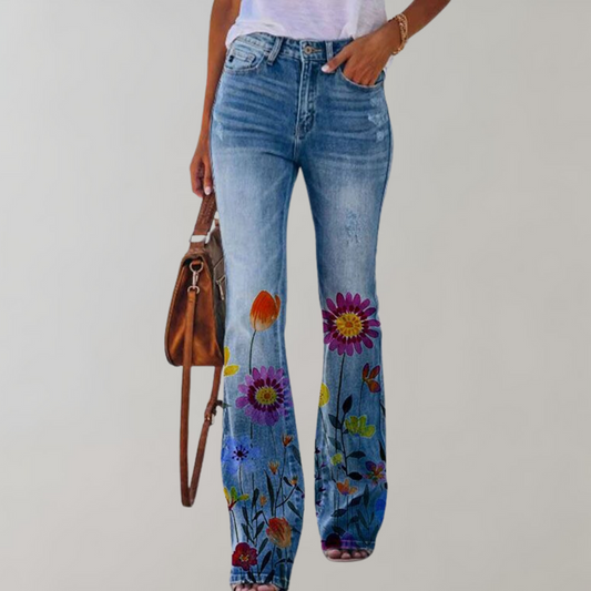 Pantalones de mezclilla con diseño Flare para mujer - Piper