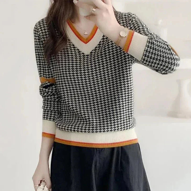 Knitted Casual Sweater for Women - Donita