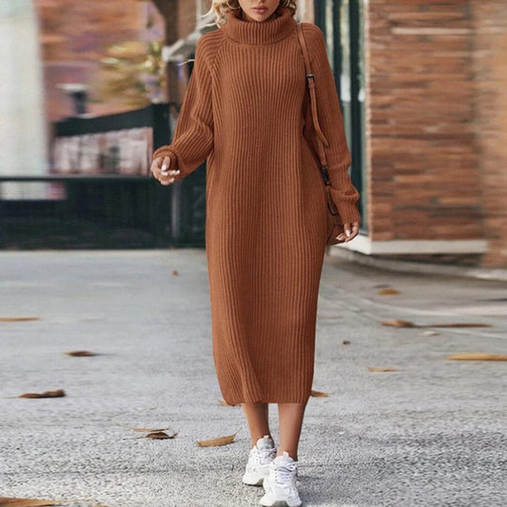 Knitted Dress for Women - Casual Knitwear