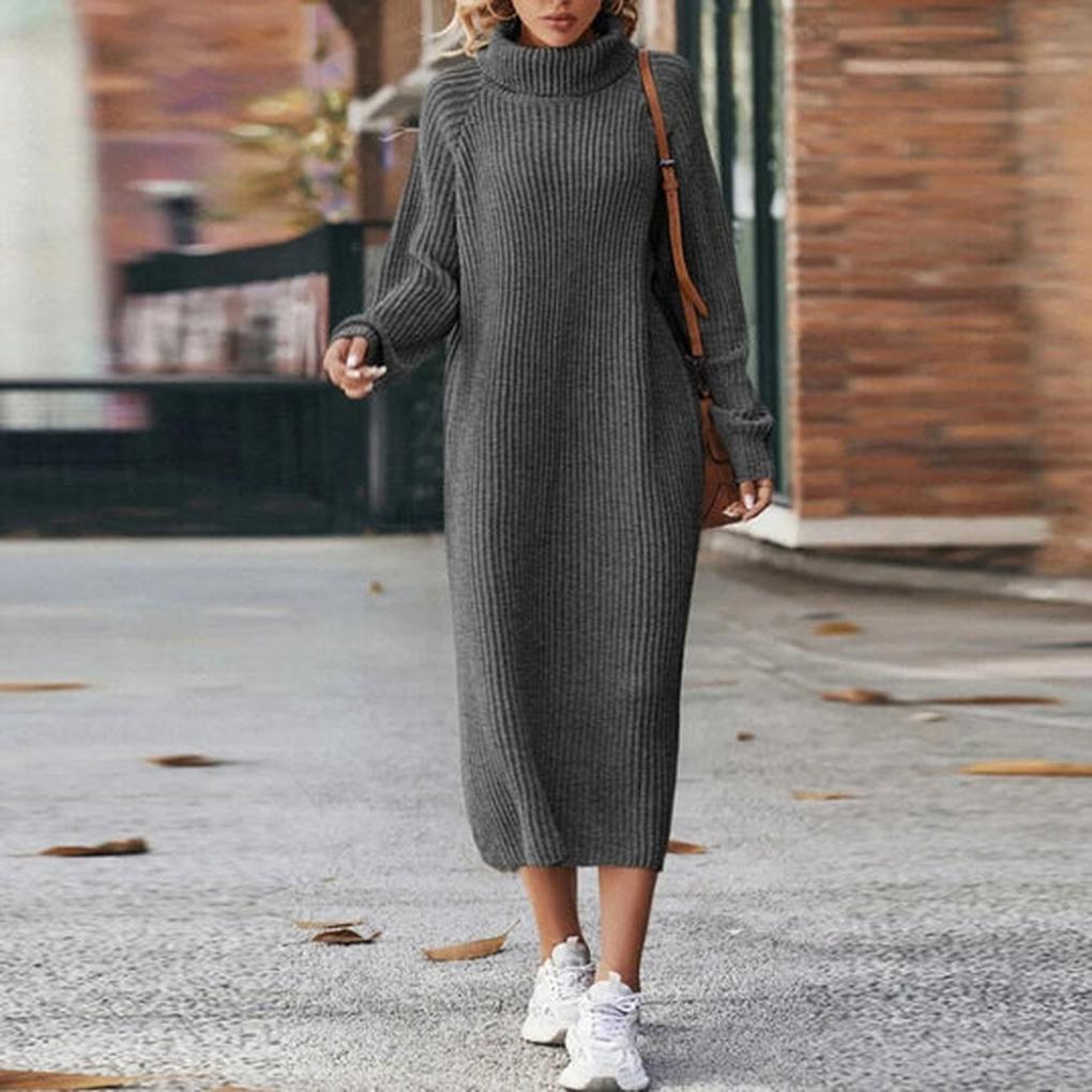Knitted Dress for Women - Casual Knitwear