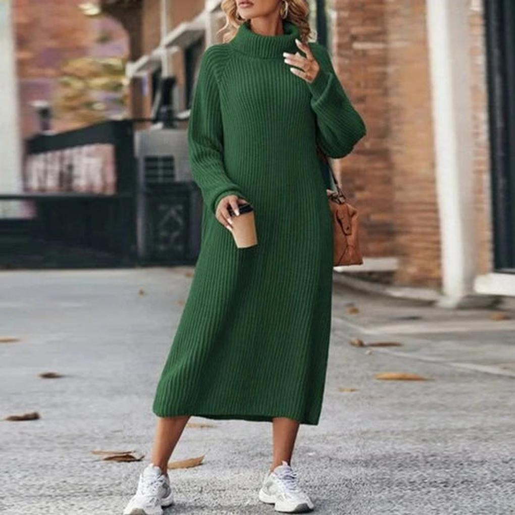 Knitted Dress for Women - Casual Knitwear