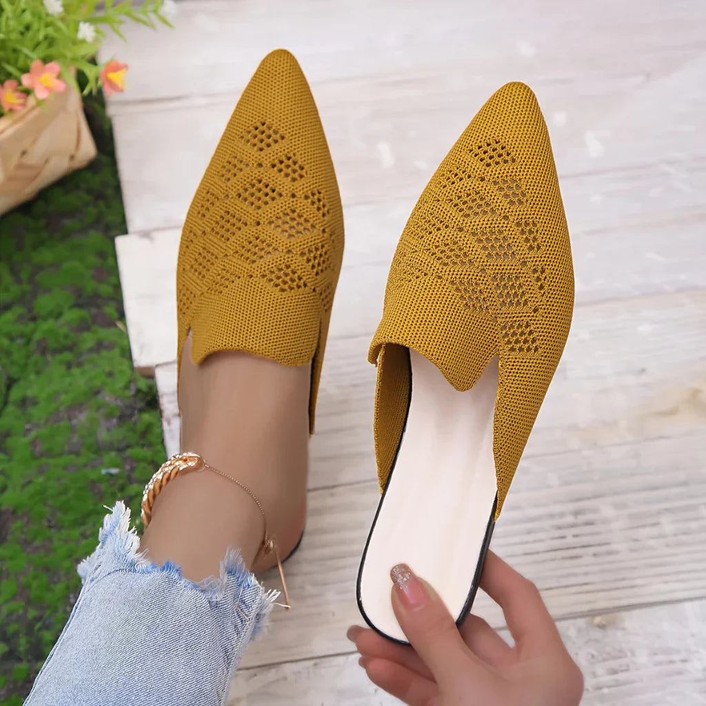 Knitted Flat Slippers for Women