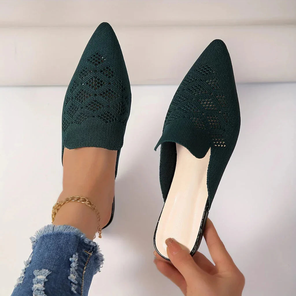 Knitted Flat Slippers for Women