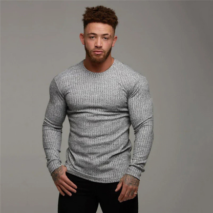Knitted Round Neck Sweater for Men