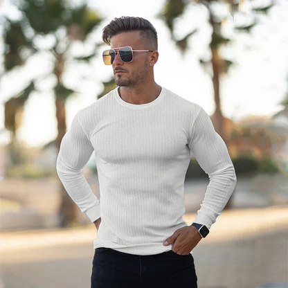 Knitted Round Neck Sweater for Men