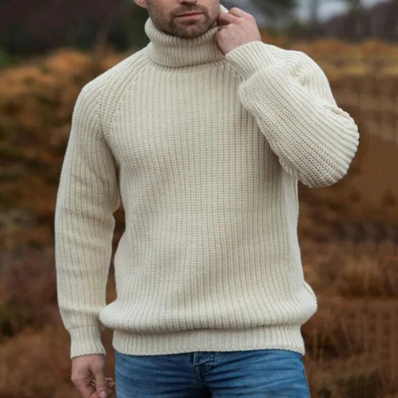 Knitted Turtleneck Sweater for Men - Keanu