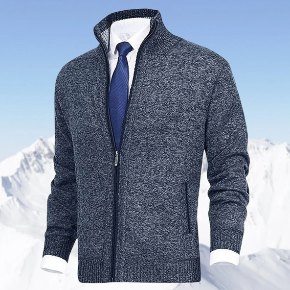 Knitted Zip Sweater for Men - Knox