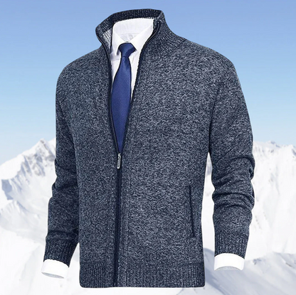Knitted Zip Sweater for Men - Knox