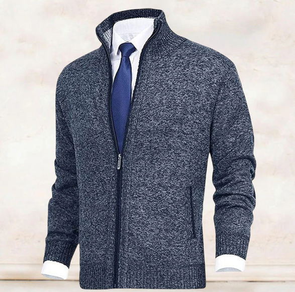 Knitted Zip Sweater for Men - Knox