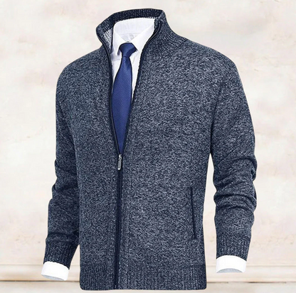 Knitted Zip Sweater for Men - Knox