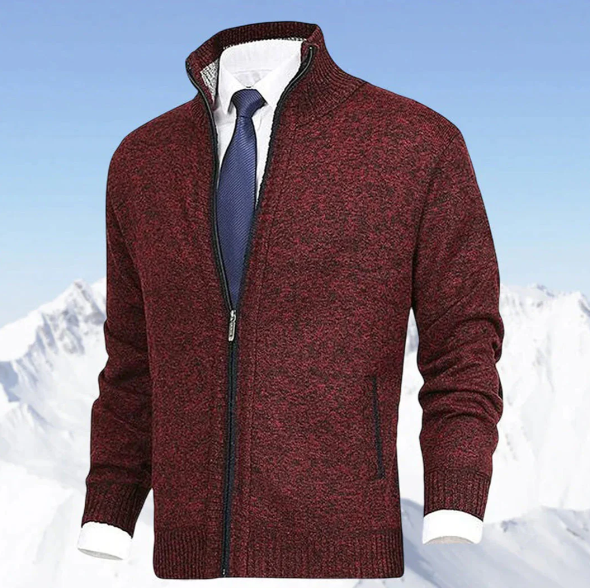 Knitted Zip Sweater for Men - Knox