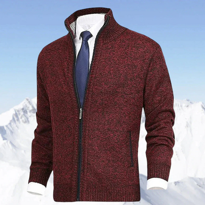 Knitted Zip Sweater for Men - Knox