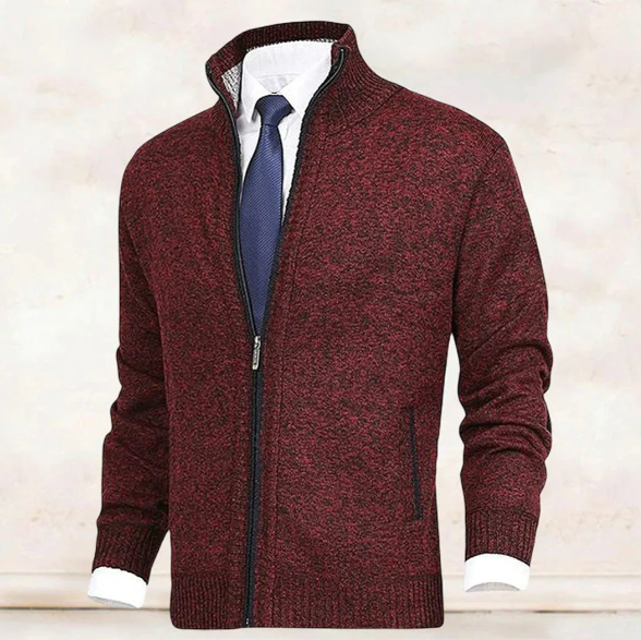 Knitted Zip Sweater for Men - Knox