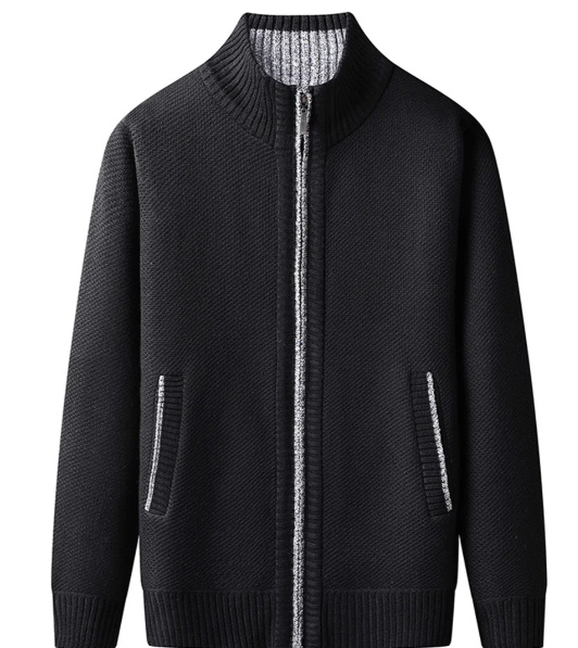 Knitted Zip Sweater for Men - Knox